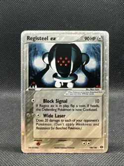 Registeel ex 100/106 Emerald Holo LP+ Pokemon TCG - Image 1