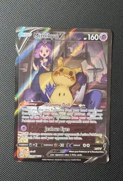 Mimikyu V Pokemon Brilliant Stars Trainer Gallery Full Art Holo TG16 160HP - Image 1