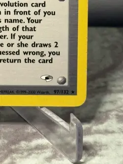 Blaine's Quiz #1 097/132 Gym Heroes Regular Black Star Rare WOTC Pokemon TCG - Image 2
