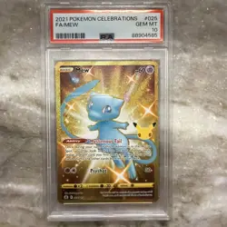 2021 POKEMON CELEBRATIONS #025 FULL ART/MEW PSA 10 - Image 1