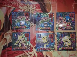 Pokemon Amada Sticker Lot, Includes Charizard, Venusaur, Pikachu Vertical Foil - Image 1