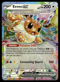 2025 Scarlet & Violet Series - Prismatic Evolutions Eevee ex Double Rare #75 - Image 1