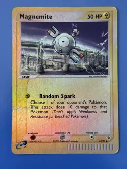 Pokemon EX Dragon - Magnemite 62/97 Reverse Holo - Common - Vintage - MP/HP - Image 1