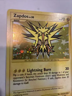 2009 Platinum – Supreme Victors Zapdos Secret Rare #150/147 - Image 2
