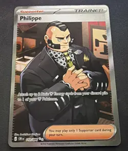 Philippe 110/086 Holo Ultra Rare Chaos Rising Pokemon Near Mint - Image 1