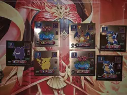 Pokemon Super Dx Stickers Charizard, Gengar, Blastoise, Venusaur, Pikachu ALL - Image 1