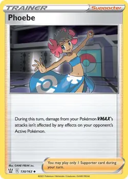 Phoebe - Pokemon TCG - Sword & Shield - Battle Styles - 130/163 - Image 1