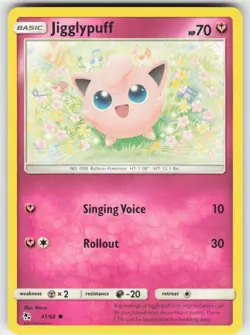 Jigglypuff 41/68 Common Hidden Fates Pokemon Near Mint - Image 1