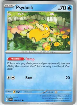 Psyduck 039/217 Common ME: Ascended Heroes Pokemon Near Mint - Image 1
