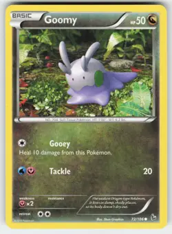Goomy 72/106 Common Flashfire Pokemon Lightly Played - Image 1