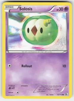 Solosis (73) 73/113 Common Legendary Treasures Pokemon Moderately Played - Image 1