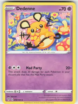 Dedenne 078/189 Uncommon Darkness Ablaze Pokemon Near Mint - Image 2