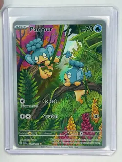 Pokemon TCG Panpour 101/086 Black Bolt Illustration Rare IR Holo NM - Image 1