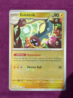 Pokemon TCG; Eelektrik (Master Ball Pattern) Holo SV: Black Bolt 031/086 NM - Image 3