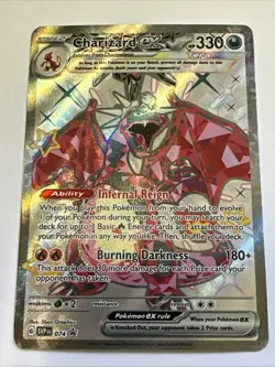Charizard EX SVP 074 | Pokemon TCG Paldean Fates Black Star Promo | Near Mint - Image 1
