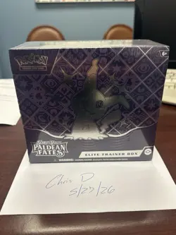Pokemon TCG Scarlet & Violet Paldean Fates Factory Sealed Elite Trainer Box ETB - Image 1