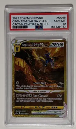PSA 10 Origin Forme Dialga VSTAR GG68/GG70 Crown Zenith Secret Rare Pokemon TCG - Image 1