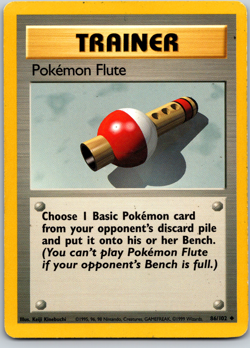 Pokemon Flute 086/102 Base Set Regular - Image 1