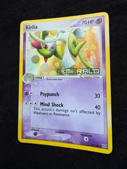 Kirlia 33/106 Uncommon Emerald Pokemon Stamped Reverse Holo - Image 2