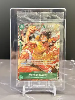 Monkey D Luffy Pre Release Winner OP16 Promo P-135 Sealed One Piece - Image 1