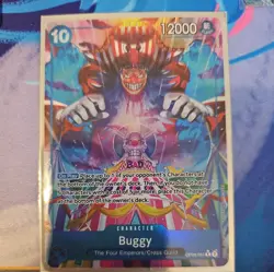 Buggy OP09-051 Alt Art Emperors in the New World One Piece TCG English - Image 1