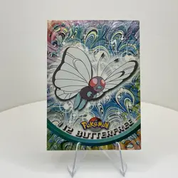 Butterfree #12 Vintage 1999 Topps Pokemon TV Animation Edition Black Label - Image 1
