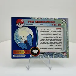 Butterfree #12 Vintage 1999 Topps Pokemon TV Animation Edition Black Label - Image 2