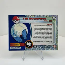 Butterfree #12 Vintage 1999 Topps Pokemon TV Animation Edition Black Label - Image 4