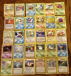 Lot of 30 Vintage Pokemon Cards English WOTC Non-Holo - Image 1