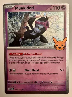 Munkidori (Cosmos Holo) 095/167 Trick or Trade 2024 Pokemon - Image 1