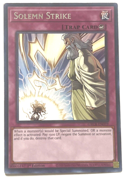 YuGiOh! - Solemn Strike - GRCR-EN059 - 1st Edition - Rare - Image 1