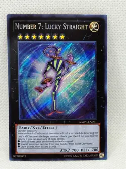 Yugioh! Number 7: Lucky Straight - GAOV-EN091 - Secret Rare - NM - Image 1