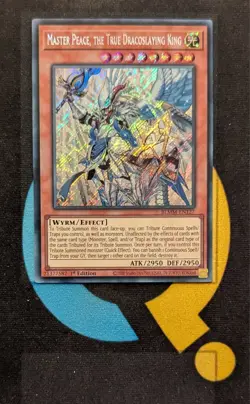 BLMM-EN127 Master Peace, the True Dracoslaying King Secret Rare 1st Ed YuGiOh - Image 1