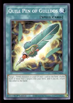 Yugioh Quill Pen of Gulldos #LED8-EN056 Legendary Duelists: Synchro Storm LP - Image 1