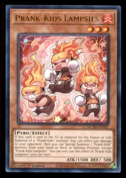 Yugioh Prank-Kids Lampsies #MGED-EN107 Maximum Gold: El Dorado LP - Image 1
