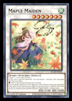 Yugioh Maple Maiden #BACH-EN042 Battle of Chaos LP - Image 1