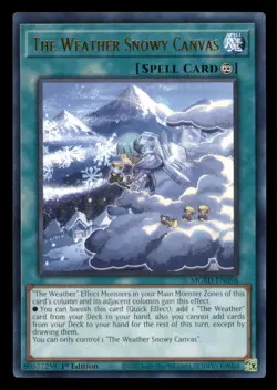 Yugioh The Weather Snowy Canvas #MGED-EN098 Maximum Gold: El Dorado LP - Image 1