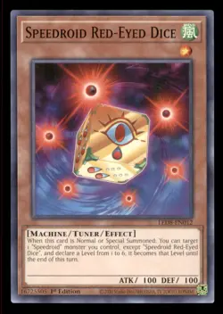 Yugioh Speedroid Red-Eyed Dice #LED8-EN012 Legendary Duelists: Synchro Storm LP - Image 1