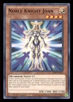 Yugioh Noble Knight Joan #LED8-EN030 Legendary Duelists: Synchro Storm LP - Image 1
