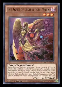 Yugioh The Agent of Destruction - Venus #BACH-EN021 Battle of Chaos LP - Image 1