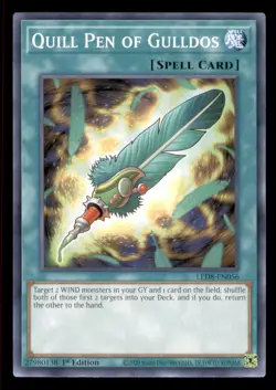 Yugioh Quill Pen of Gulldos #LED8-EN056 Legendary Duelists: Synchro Storm LP - Image 1