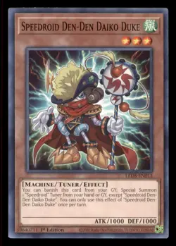 Yugioh Speedroid Den-Den Daiko Duke #LED8-EN013 Legend Synchro Storm LP - Image 1