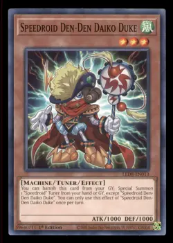 Yugioh Speedroid Den-Den Daiko Duke #LED8-EN013 Legend Synchro Storm LP - Image 1