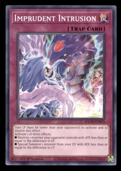 Yugioh Imprudent Intrusion #BACH-EN079 Battle of Chaos LP - Image 1