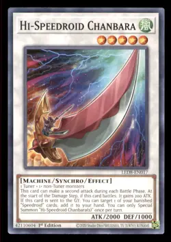 Yugioh Hi-Speedroid Chanbara #LED8-EN017 Legendary Duelists: Synchro Storm LP - Image 1