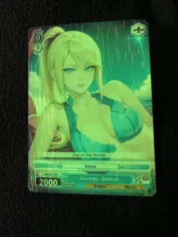 Samus Full Art Anime One Piece Waifu Trading Card Holofoil Season 3 Glow In Dark - Image 2