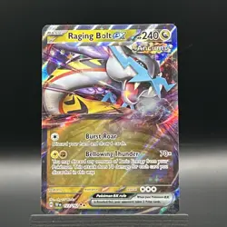 Pokemon TCG Raging Bolt EX Card 123/162SV05: Temporal Forces English Edition - Image 1