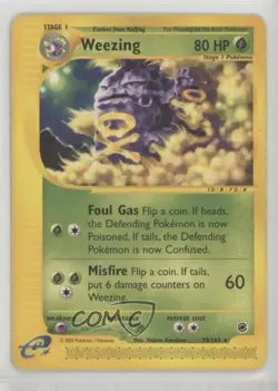 Weezing Pokemon e-Card Series Expedition #70 2002 - Image 1