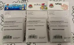 WCS Honolulu 2024 3 Piece Set Deck Sleeves Pokemon Card Game Sleeves - Image 2