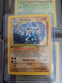 Pokemon Machamp Trading Card Holographic Edition 1st Edition - Image 1